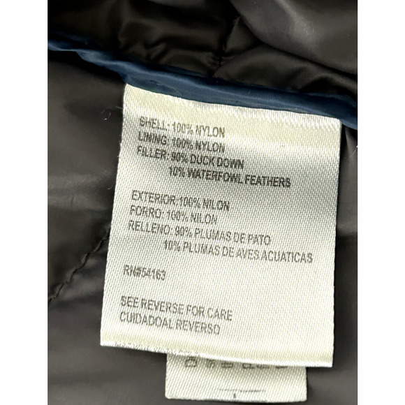 Calvin Klein Womens Down Packable Puffer Coat Size M Gray Quilted Long Jacket - Picture 6 of 12